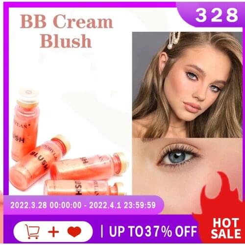 BB Cream Glow Blush Ampoule Serum Korean Makeup Moisturing Blush Fundation liquid Skin Blush Natural Nude Concealer Brightening