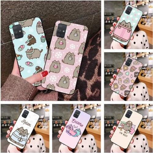 Pusheen cat Phone Case For Samsung Galaxy A21S A01 A11 A31 A81 A10 A20E A30 A40 A50 A70 A80 A71 A51