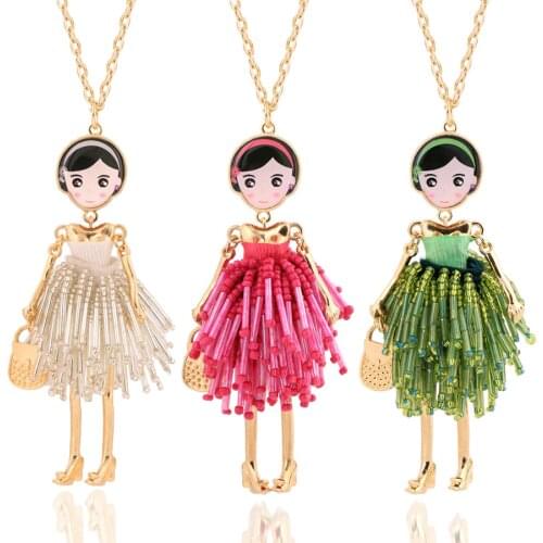 Chenlege fashion women necklaces charm jewelry pendant & necklace handmade bohemian classic long chain necklace