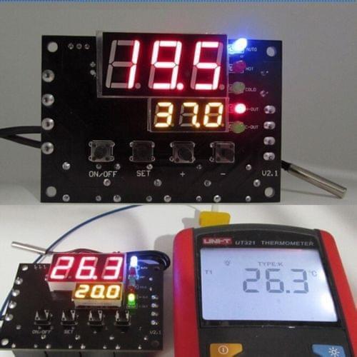 DC 12V TEC Semiconductor Cooler Automatic digital Thermostat Temperature Controller Heating Cooling Control