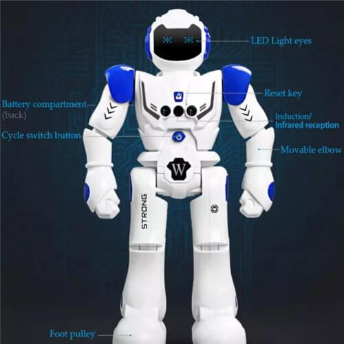 Remote Control Smart Program Intelligent Robot Walk Slide Dance Music Talk Demostration Interactiv Gesture Inductive Warrior Toy