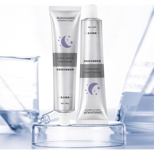 Korea Collagen Cosmetic Sleeping Mask All Night Hydrating Sleep Mask Wash Free Repair Purifies skin Facial Cream TSLM2