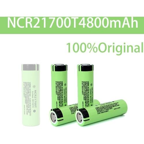 21700 NCR21700T Lithium Rechargeable Battery 4800mAh 3.7 V 40A High-discharge Battery High-drain Li-ion Battery