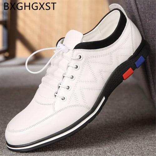 Loafers Men Casual Shoes Luxury Men Shoes Leather Genuine Fashion Leather Sneakers Elevator Shoes for Men Sneakers Luxury Brand