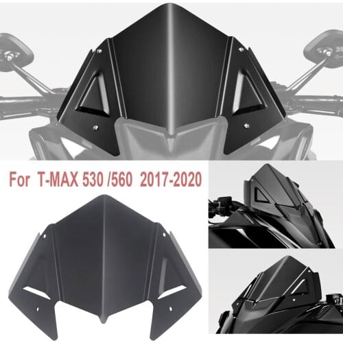 New Motorcycle Windshield Windscreen Cover Aluminum Alloy Wind Shield Deflectore For Yamaha T-MAX 530 560 TMAX T MAX 2017-2020