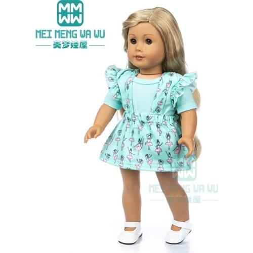 Clothes for doll fit 45cm American doll accessories Ballet skirts, home clothes, overcoats Girls gift
