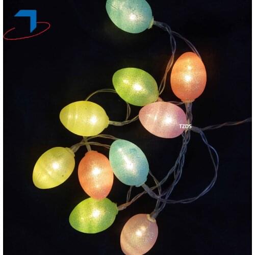 Easter Decoration LED Warm White Cute Colorful Egg String Light for living room mall Bedroom Garland Home