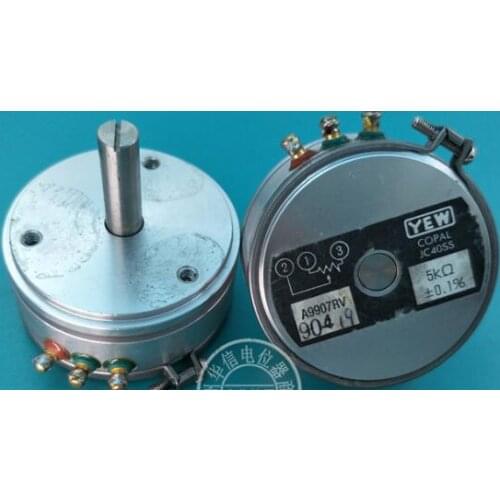 Used Japan COPAL JC40SS 5K 0.1% conductive plastic potentiometer servo installation switch