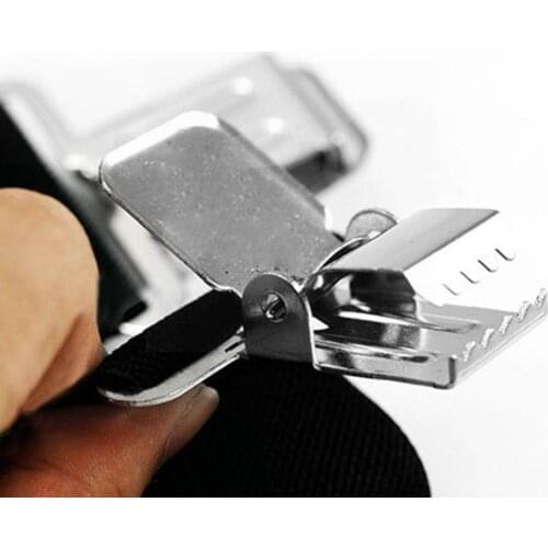 Strap Clip Leisure Adult Man 4 Clip Clothes Clip Strap Black Trousers Wide Suspenders X-Back Heavy Brace X Mens Shape Duty I2O2