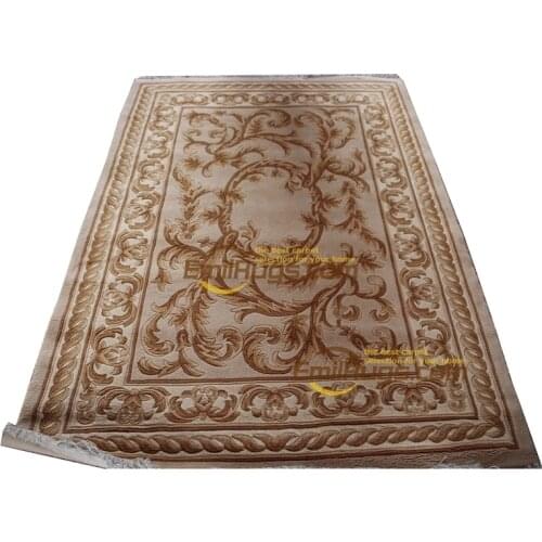 Rose carpet china Savonnerie Camel - Coloured With point For Bedroom Large