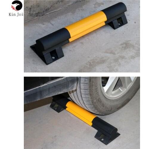 Steel Pipe Automobile Automatic Stopper Ground Bumper Parking Space Tire Brake Locator Anti-Collision