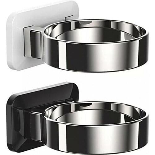 Punch-free Hairdryer Storage Rack Wall Mounted Hair Dryer Holder Shelf For Home Bathroom Dressing Room Hardware