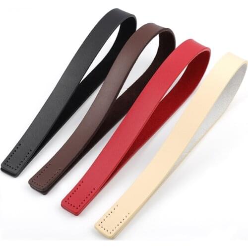 Genuine Leather Handles Durable Shoulder Bags Detachable Belt Handle DIY Handmade Replacement Handbag Strap 50cm for Bag 2pcs
