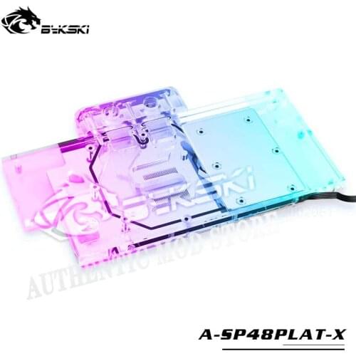 Bykski A-SP48PLAT-X Full Coverage GPU Water Block For Sapphire NITRO RX480 / Dataland RX480 Graphics Card Heatsink