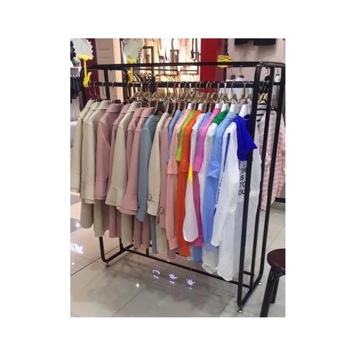 Iron art floor style parallel bars clothing racks. Clothing racks for womens clothing racks