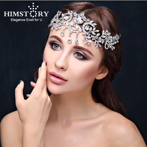 2018 Hot Sale Bridal Hairbands Crystal Headbands Women Hair Jewelry Wedding Accessories Crystal Tiaras And Crowns Head Chain