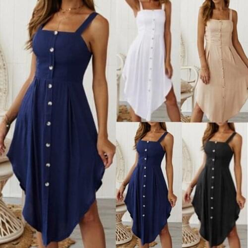 2021 Women Summer Straps Beach Knitted Dress Sexy Square Collar Open Back Button Ruffles Long Dresses Casual Dress Vestidos