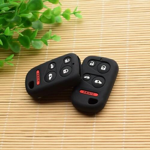 10 units Silicone rubber car key cover case for Honda 2001-2004 Odyssey LX EX Remote Car Key Fob 5 button