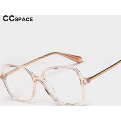 49477 Large Frame Plastic Titanium Transparent Color Glasses Frame Men and Women Optical Fashion Computer Eyeglasses