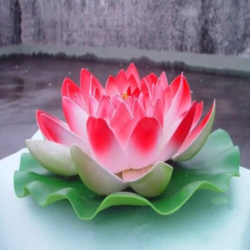 60CM Dia Huge Artifciail EVA Flower Floating Water Pool Louts For Garden Pond Decoration Wedding Event Supplies