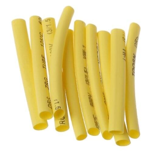 70 Pcs 7 Colors 3.0mm Heat Shrink Tube Retardant Polyolefins 2:1 Tubing Wrap Sleeve Kit