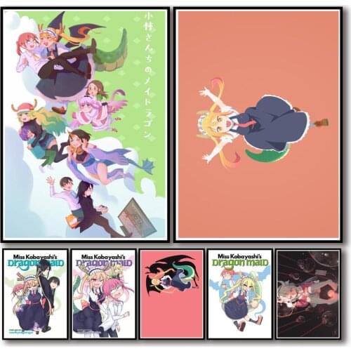 Diamond Embroidery 5D Diy Diamond Painting Anime Miss Kobayashis Dragon Maid Picture Of Rhinestones Room Decoration Gift