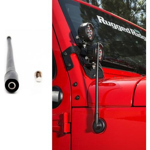 Reflex 13" AM FM Radio Antenna For Jeep Wrangler JK JL 2007 2008 2009 2010 2011 2012 2013 2014 2015 2016 2017 2018 Rugged Ridge