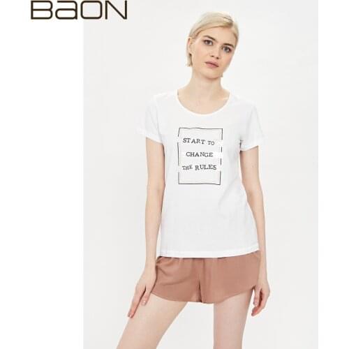 Женские футболки с принтом BAON China At AliExpress