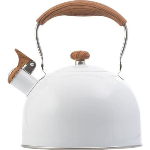 White Water Kettle Boiling Camping Whistling Water Kettle Samovar Stainless Steel Hervidor Agua Kitchen Accessories EH50WK