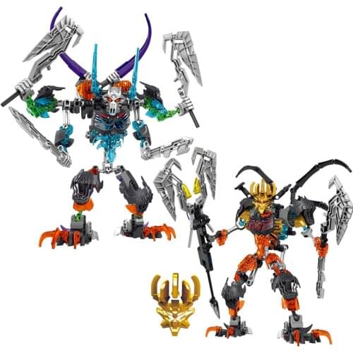 BIONICLE Skeleton King & Warrior Action Figures Building Block Toys For Boy Compatible Major Brand Best Christmas Gift