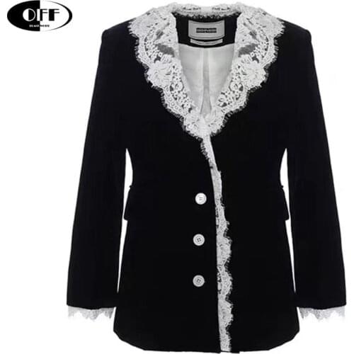 Женские бархатные пиджаки Cechy Daisy China At AliExpress