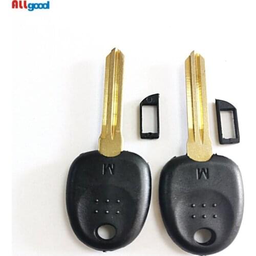 2x Free Shipping Allgood ForHyundai Reina Kia K2 Straight Key Shell Installed Chip Remote Modified Key Case Shell