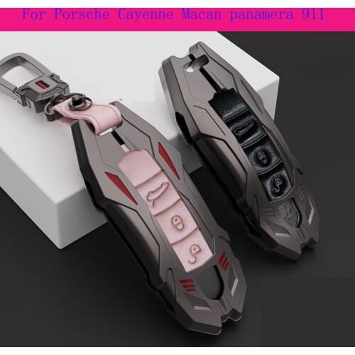 Car Key Case Key chain bag high quality aluminium alloy For Porsche Cayenne Macan panamera 911 Accessories
