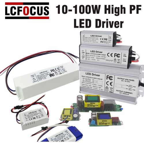 10W 20W 30W 36W 50W 80W LED Driver Lighting Transformer Power Supply DIY 1 3 5 10 20 30 50 80W Watt Lamp