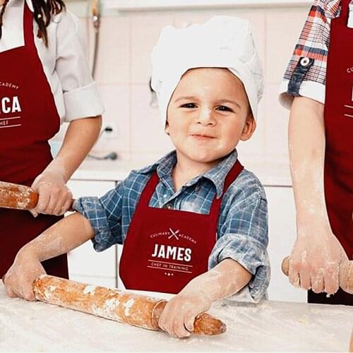 Personalised Family Apron,Custom Culinary Academy Chef in Training Apron for Men,Apron for Kids,Apron for Woman,Family Baking