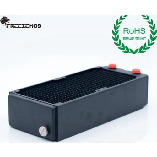 FREEZEMOD Thick 240mm 3 Layers Copper Radiator Thickness 65mm Water Cooler Heat Sink Water Cooling ROHS Certification