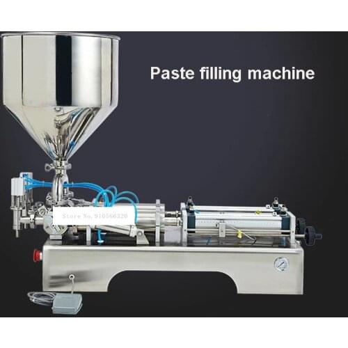 G2WG Horizontal Automatic Pneumatic Paste Filling Machine Double Heads Filling Machine 110V/220V 500W 0.6MPA 1-30 bottles/min