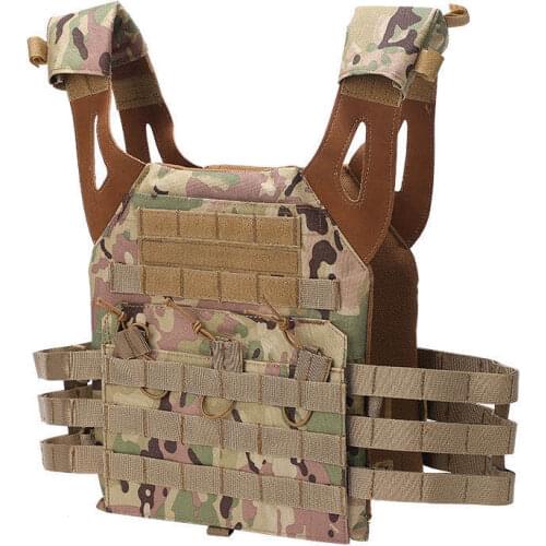 JPC Tactical Vest Plate Carrier Lightweight Body Armor airsoft Protective Gear Harness Molle Plate Carrier Military Army Airsoft