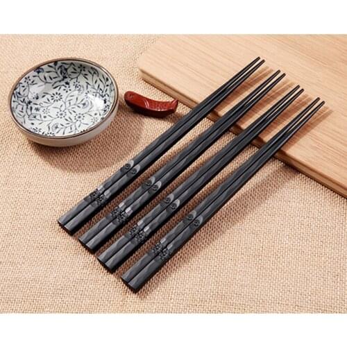 Chinese Chopsticks Tableware Chopsticks Alloy Dining Utensils Sushi Chopsticks Non-Slip Household Kitchen Tools Gifts TW217