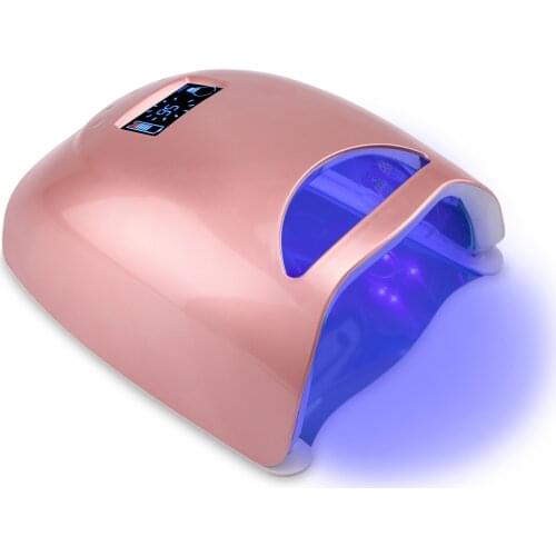 Coffee 48W UV Nail Lamp LED Lamp for Manicure Wireless Battery Rechargeable Nail Dryer For Curing All Gel Polish Lamp Cordless