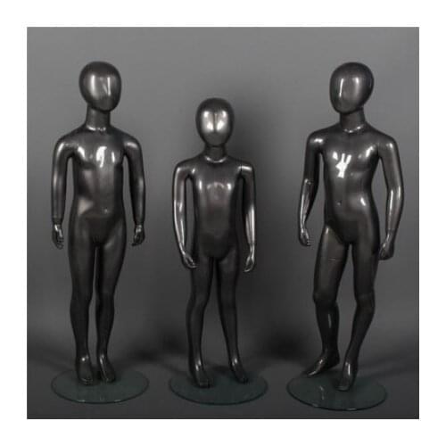 Fashionable Style Fiberglass Black Child Mannequin Child Monikens Hot Sale