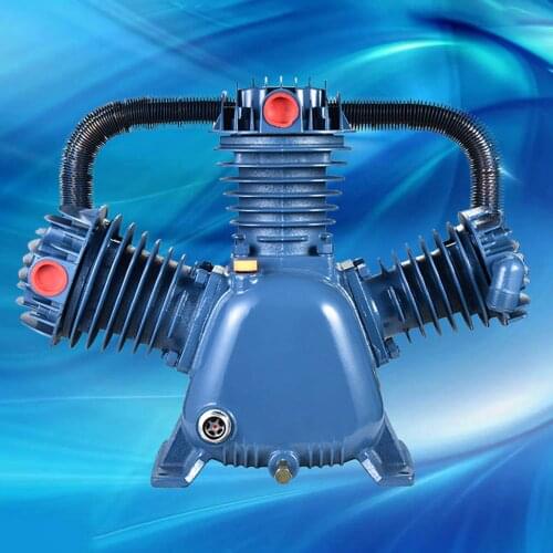 Piston air compressor pump head Belt type high pressure air pump head General head accessories Single/double cylinder no oil