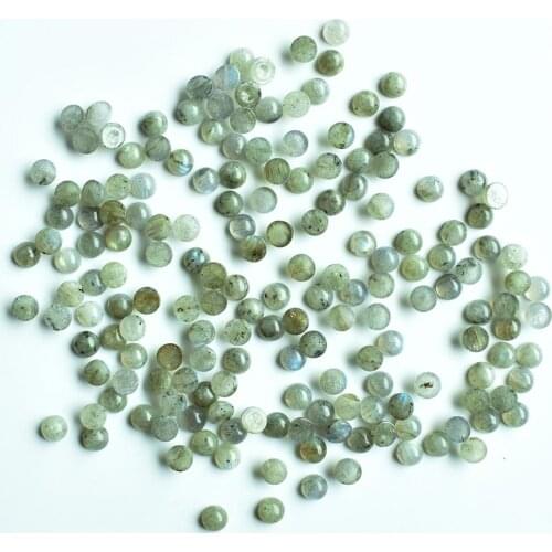 Wholesale 30pcs/lot 2020 new fashion natural spectrolite round shape CABOCHON 6mm beads for jewelry accessories making free