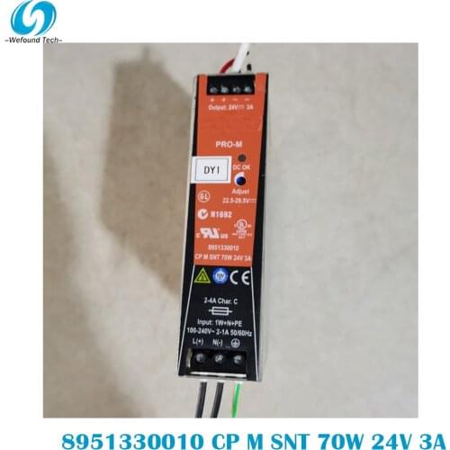 Original Weidmüller 8951330010 PRO-M CP M SNT 70W 24V 3A Rail Switching Power Supply Single Phase, 100% Tested BeforeShipment
