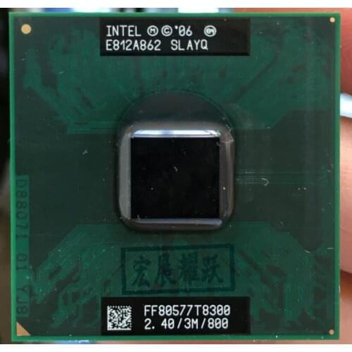 Intel Core 2 Duo T8300 CPU Laptop processor PGA 478 cpu 100% working properly