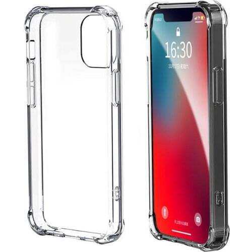 Simple Clear Protective Cases For IPhone11 Shockproof Bumper Shell for IPhone12 12 Pro Max Hybrid Hard PC Soft TPU Back Covers