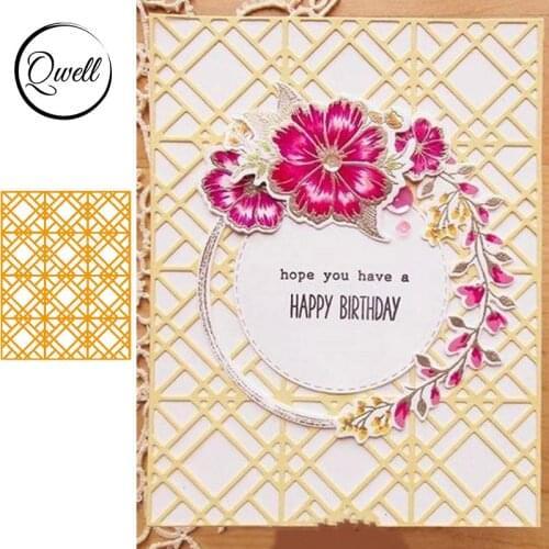 QWELL Background Metal Cutting Dies for Scrapbooking and Card Making Paper Craft 2019 New Embossing die cuts