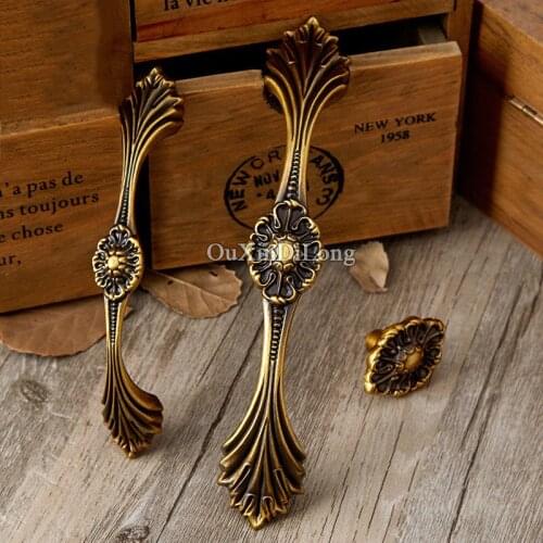 Top Designed 10PCS European Antique Furniture Handles Cupboard Wardrobe Drawer Cabinet Kitchen Door Pulls Handles and Knobs