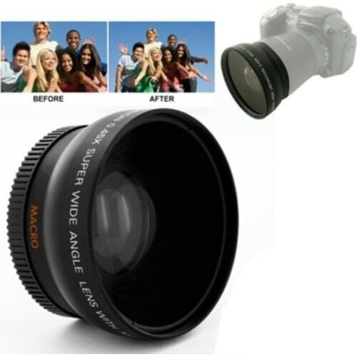 52mm 0.45x Wide Angle Lens Macro Lens for NIKON D50 D60 D70S D3000 D3100 D3200 D300S D70 D90 Camera Wide Lens Accessories