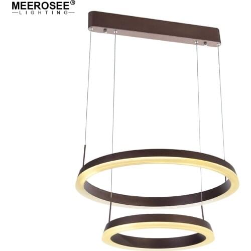 Modern Acrylic Pendant Lights 2 Rings Decorative Hanging Lamp Led Luminaire Suspendu Deco Maiso Coffee Shop Lamparas De Techo